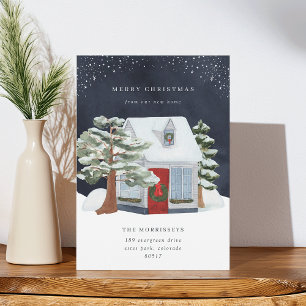 Christmas Cottage Holiday Moving Announcement