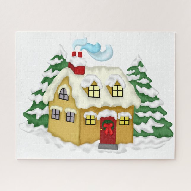 Christmas Cottage Jigsaw Puzzle (Horizontal)