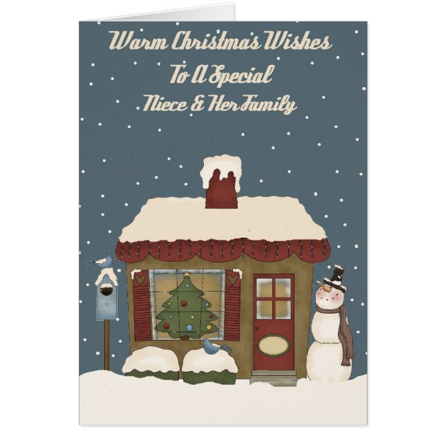 Christmas Cottage To A Special Niece & Family (Front)