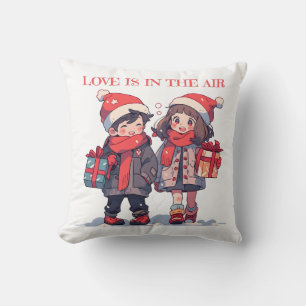 Christmas couple - Love is in the air Cushion