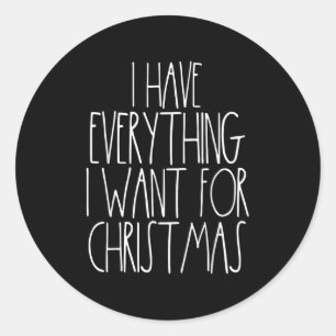 Christmas Couple Shirt Funny Xmas Matching I Have  Classic Round Sticker