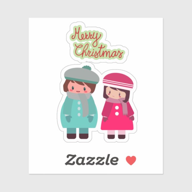 Christmas Couple Sticker (Sheet)