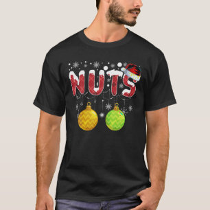 Christmas Couples Chest Nuts Matching Santa Hat Ch T-Shirt