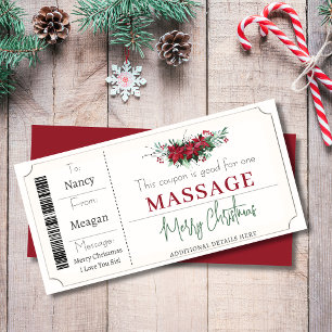 Christmas Coupon Gift Certificate Template