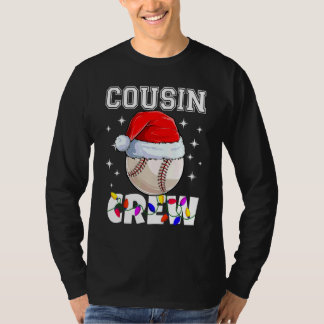 Christmas Cousin Crew Baseball Ball Pyjamas Family T-Shirt