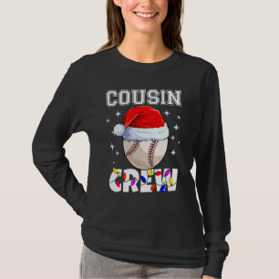 Christmas Cousin Crew Baseball Ball Pyjamas Family T-Shirt