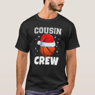 Christmas Cousin Crew Basketball Pyjamas Family Xm T-Shirt