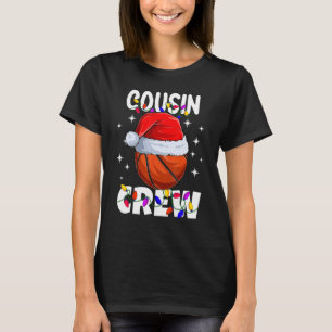Christmas Cousin Crew Basketball Pyjamas Family Xm T-Shirt