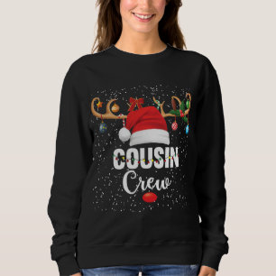 Christmas Cousin Crew Buffalo Red Plaid Pyjamas Fa Sweatshirt