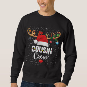Christmas Cousin Crew Buffalo Red Plaid Pyjamas Fa Sweatshirt
