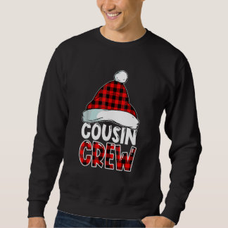 Christmas Cousin Crew Buffalo Red Plaid Pyjamas Fa Sweatshirt