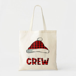 Christmas Cousin Crew Buffalo Red Plaid Pyjamas Fa Tote Bag