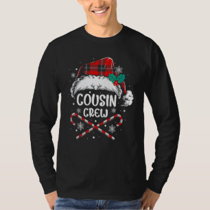 Christmas Cousin Crew Buffalo Red Plaid Pyjamas T-Shirt