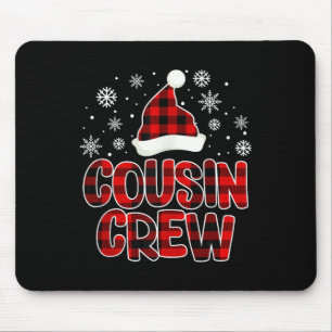 Christmas Cousin Crew Family Matching Xmas Buffalo Mouse Pad