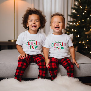 Christmas Cousin Crew Matching Family Baby T-Shirt