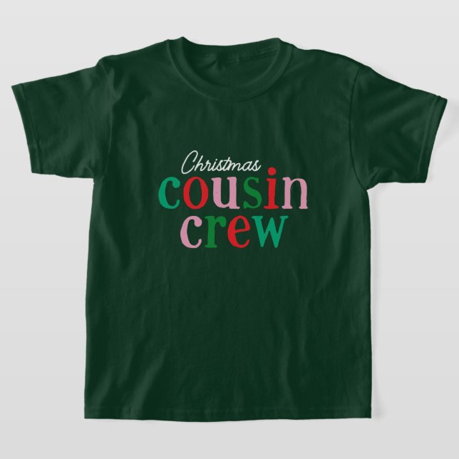 Christmas Cousin Crew Matching Family T-Shirt (Laydown)