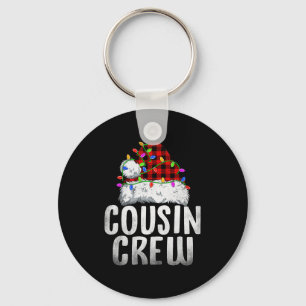 Christmas Cousin Crew Santa Xmas Family Matching P Key Ring