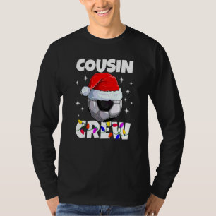 Christmas Cousin Crew Soccer Ball Pyjamas Family X T-Shirt