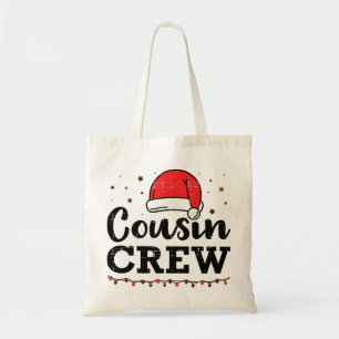 Christmas cousin crew tote bag