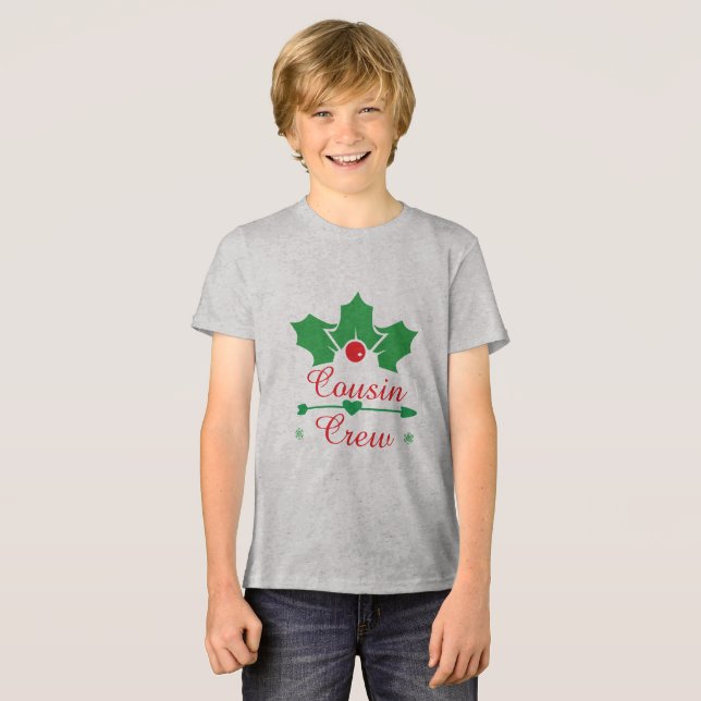 Christmas Cousin Crew  Tri-Blend Shirt (Front Full)