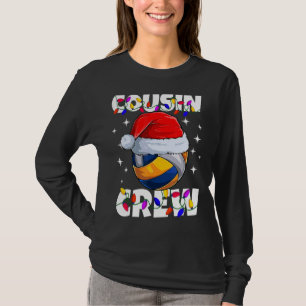 Christmas Cousin Crew Volley Ball Pyjamas Family X T-Shirt