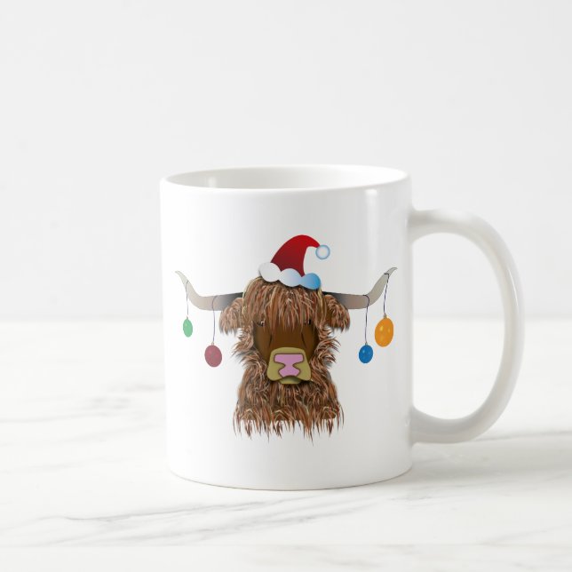 Christmas Cow Coffee Mug (Right)