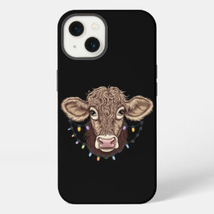 Christmas Cow Lover Lights Farm Farmer Xmas iPhone 13 Case