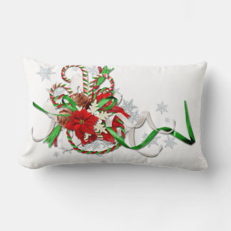 Christmas Cow Lumbar Cushion