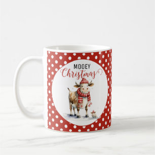 Christmas Cow Pun Coffee Mug
