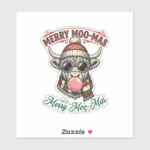 Christmas Cow Shirt Cute Highland Holiday Pun Desi