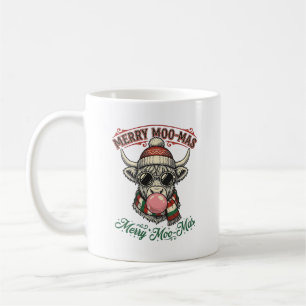 Christmas Cow Shirt Cute Highland Holiday Pun Desi Coffee Mug