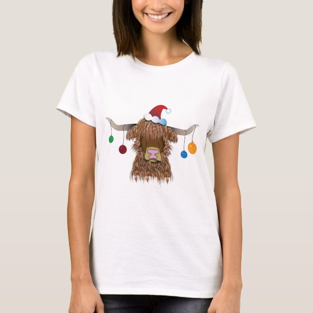 Christmas Cow T-Shirt (Front)
