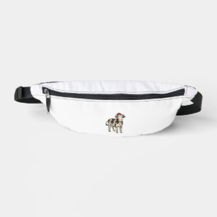 Christmas Cow Vintage Engraving Holiday Farm Shirt Bum Bags