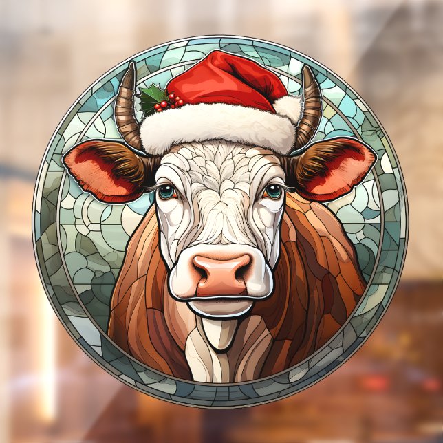 Christmas Cow Window Cling (Sheet 2)