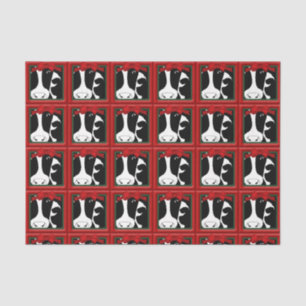 Christmas Cows Decoupage 10x15 Tissue Paper