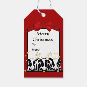 Christmas Cows Gift Tag