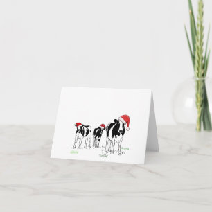 Christmas Cows Thank You Card
