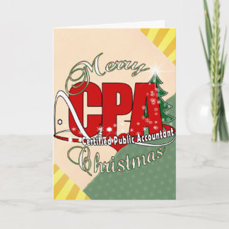 CHRISTMAS CPA Certified Public Accountant Holiday Card