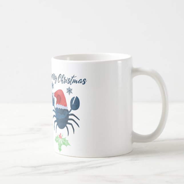 Christmas Crab Coffee Mug (Right)