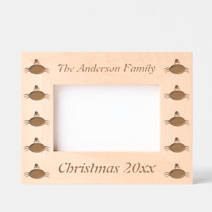 Christmas Crab Custom Etched Frames