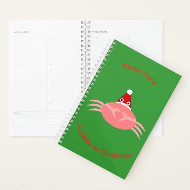 Christmas Crab Custom Planner (Display)