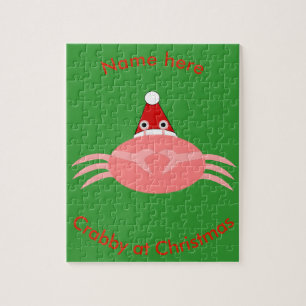 Christmas Crab Custom Puzzle