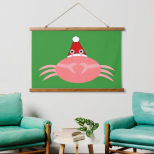 Christmas Crab Hanging Tapestry