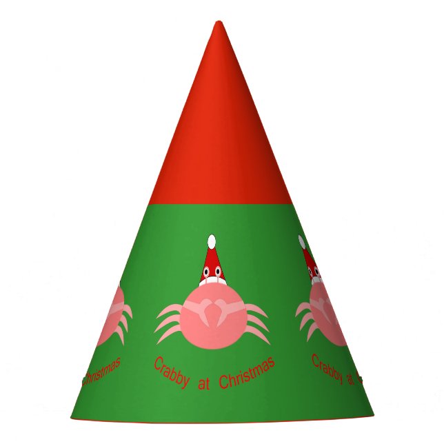 Christmas Crab Party Hat (Front)