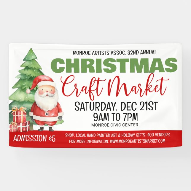 Christmas Craft Market Banner (Horizontal)