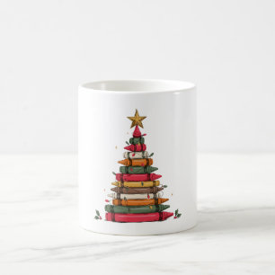 Christmas Crayon Tree Star Lights Teacher Teaching Coffee Mug