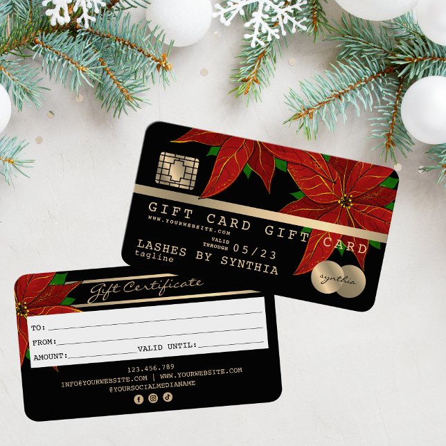 Christmas Credit Card Gift Card Certificate (Creator Uploaded)