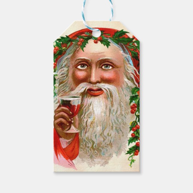 Christmas Creepy Santa Gift Tags (Front)