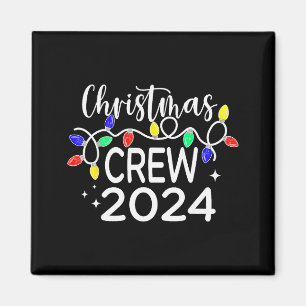Christmas Crew 2024 Family Christmas Pyjamas Xmas Magnet