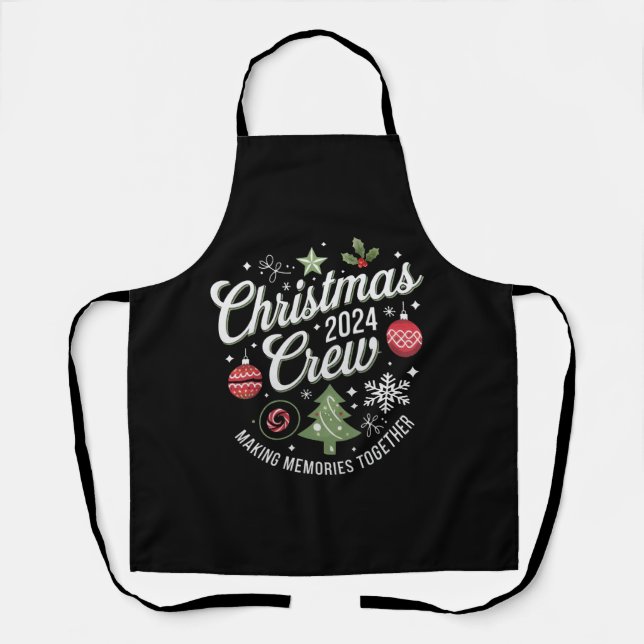 Christmas Crew 2024Family Matching Christmas Party Apron (Front)